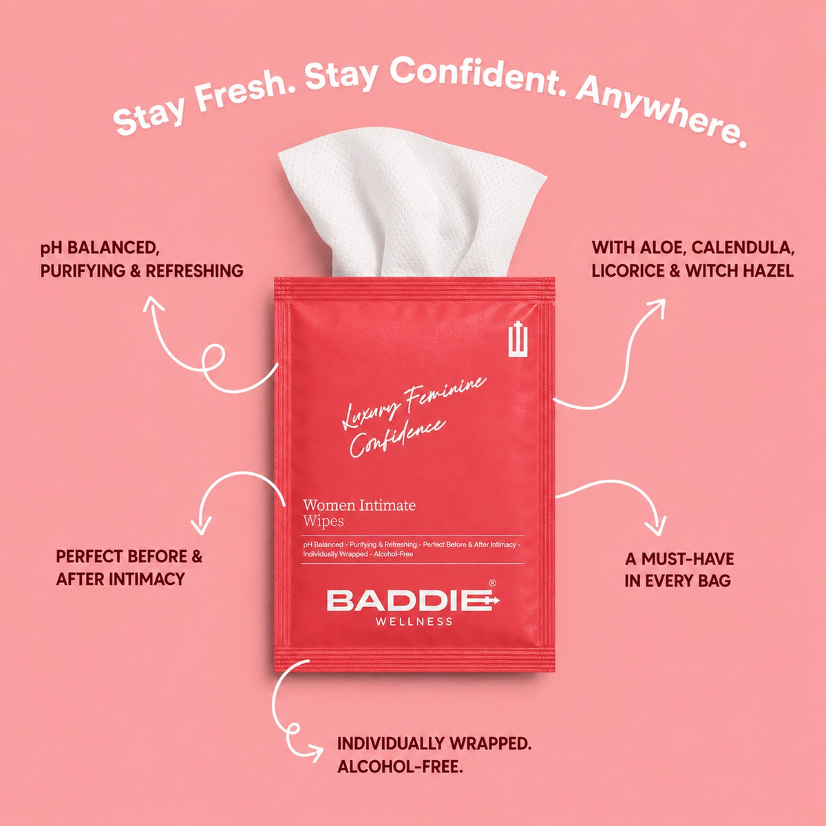 Baddie Women's Intimate Wipes
